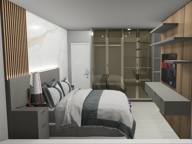 Apartamento 2 quartos e 2 banheiros, à venda, no bairro Cabral em Curitiba