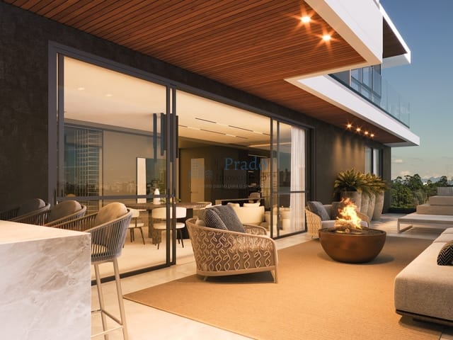 Apartamento com 121m² 2 quartos e 3 banheiros, à venda, no bairro Água Verde em Curitiba