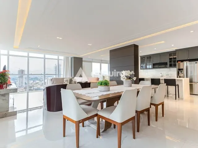 Apartamento com 480m² 4 quartos e 6 banheiros, à venda, no bairro Oficinas em Ponta Grossa
