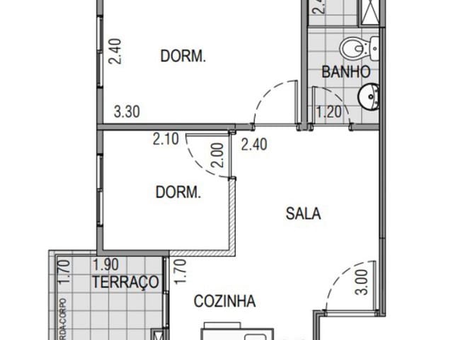 Apartamento com 31m² 1 quarto e 1 banheiro, à venda, no bairro Vila Monumento em São Paulo