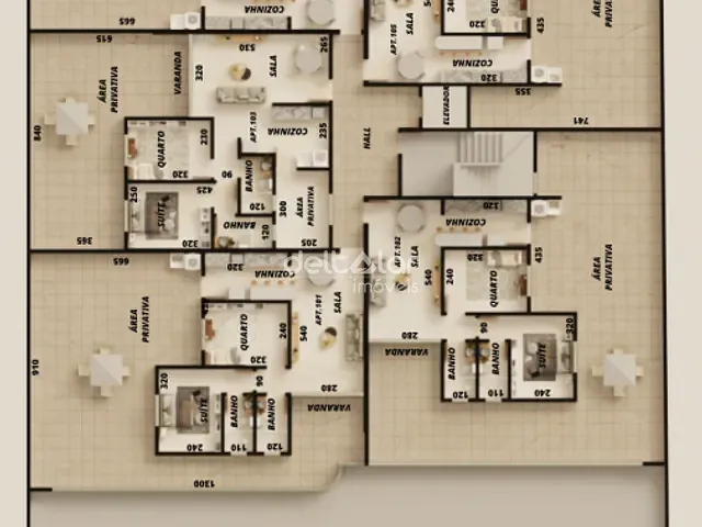 Apartamento com 54m² 2 quartos e 2 banheiros, à venda, no bairro Santa Branca em Belo Horizonte