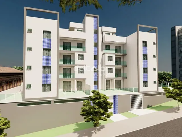 Apartamento 3 quartos e 2 banheiros, à venda, no bairro Santa Branca em Belo Horizonte