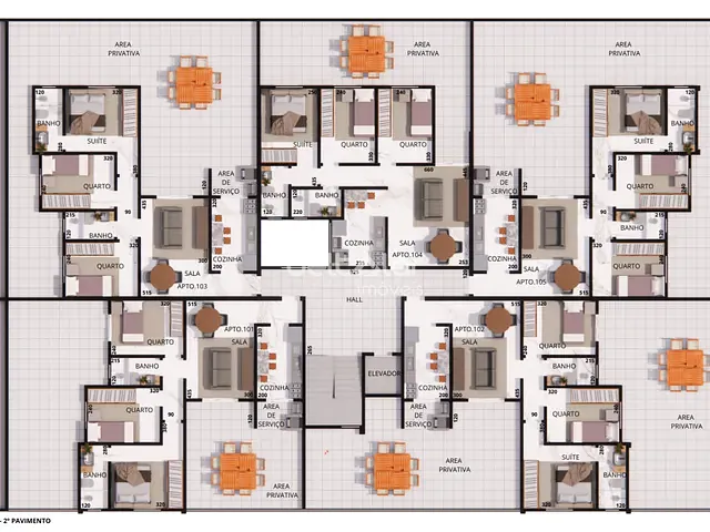 Apartamento 3 quartos e 2 banheiros, à venda, no bairro Santa Branca em Belo Horizonte
