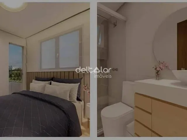 Apartamento com 66m² 2 quartos e 2 banheiros, à venda, no bairro Santa Branca em Belo Horizonte