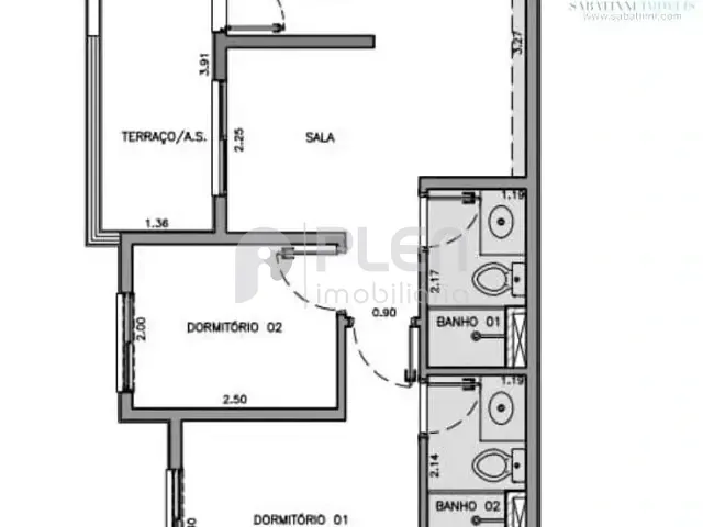 Apartamento com 44m² 2 quartos e 2 banheiros, à venda, no bairro Barra Funda em São Paulo