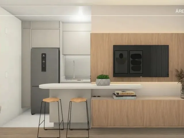 Apartamento 2 quartos e 1 banheiro, para alugar, no bairro Ecoville em Curitiba