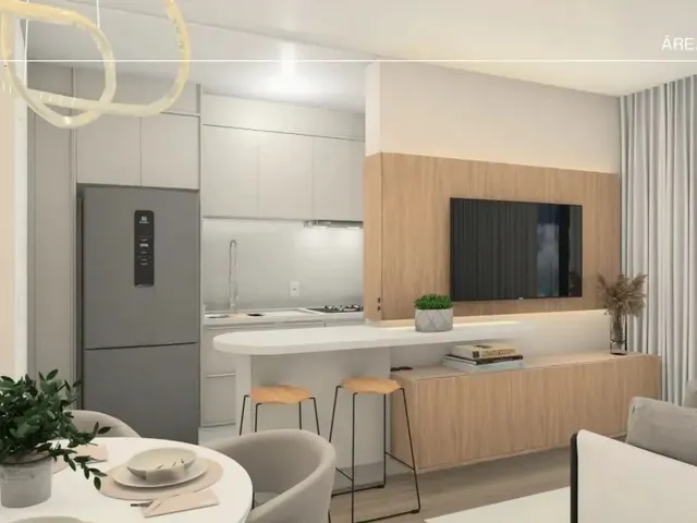 Apartamento 2 quartos e 1 banheiro, para alugar, no bairro Ecoville em Curitiba