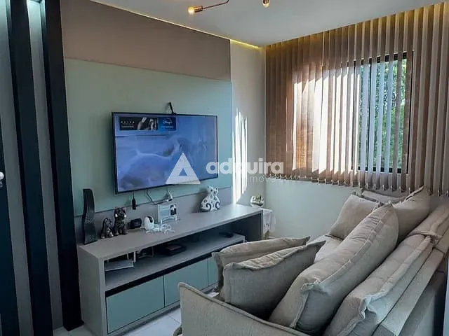 Apartamento 2 quartos e 1 banheiro, à venda, no bairro Contorno em Ponta Grossa