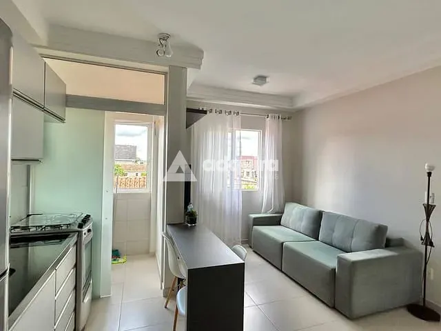 Apartamento com 63m² 2 quartos e 1 banheiro, para alugar, no bairro Orfãs em Ponta Grossa