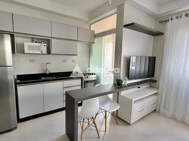 Apartamento com 63m² 2 quartos e 1 banheiro, para alugar, no bairro Orfãs em Ponta Grossa