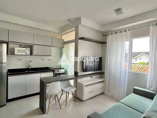 Apartamento com 63m² 2 quartos e 1 banheiro, para alugar, no bairro Orfãs em Ponta Grossa