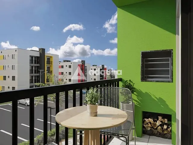 Apartamento 2 quartos e 1 banheiro, à venda, no bairro Uvaranas em Ponta Grossa