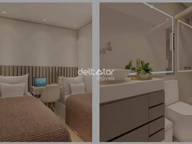 Apartamento 2 quartos e 2 banheiros, à venda, no bairro Santa Branca em Belo Horizonte
