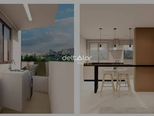Apartamento 2 quartos e 2 banheiros, à venda, no bairro Santa Branca em Belo Horizonte