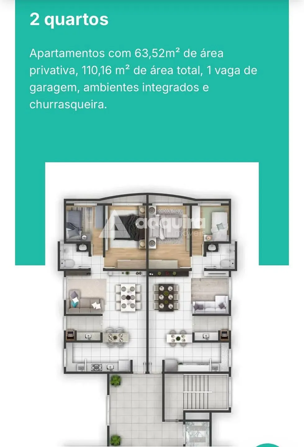 Apartamento, 2 quartos, 110 m² - Foto 2