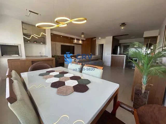 Apartamento com 162m² 3 quartos e 3 banheiros, à venda, no bairro Gleba Fazenda Palhano em Londrina