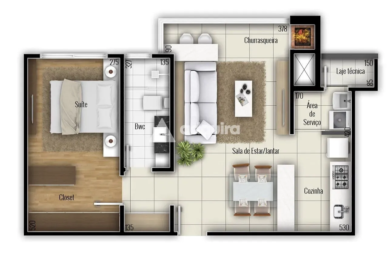 Apartamento, 1 quarto, 60 m² - Foto 9