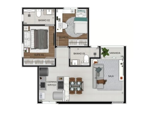 Foto do Apartamento - Apartamento à venda, Santa Branca, Belo Horizonte, MG | Deltalar Imóveis