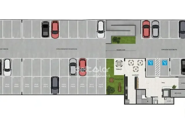 Apartamento 2 quartos e 1 banheiro, à venda, no bairro Santa Branca em Belo Horizonte