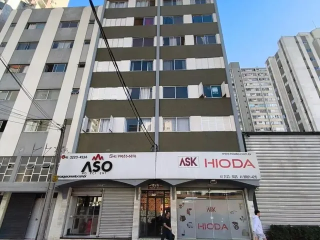 Apartamento 2 quartos e 1 banheiro, para alugar, no bairro Centro em Curitiba