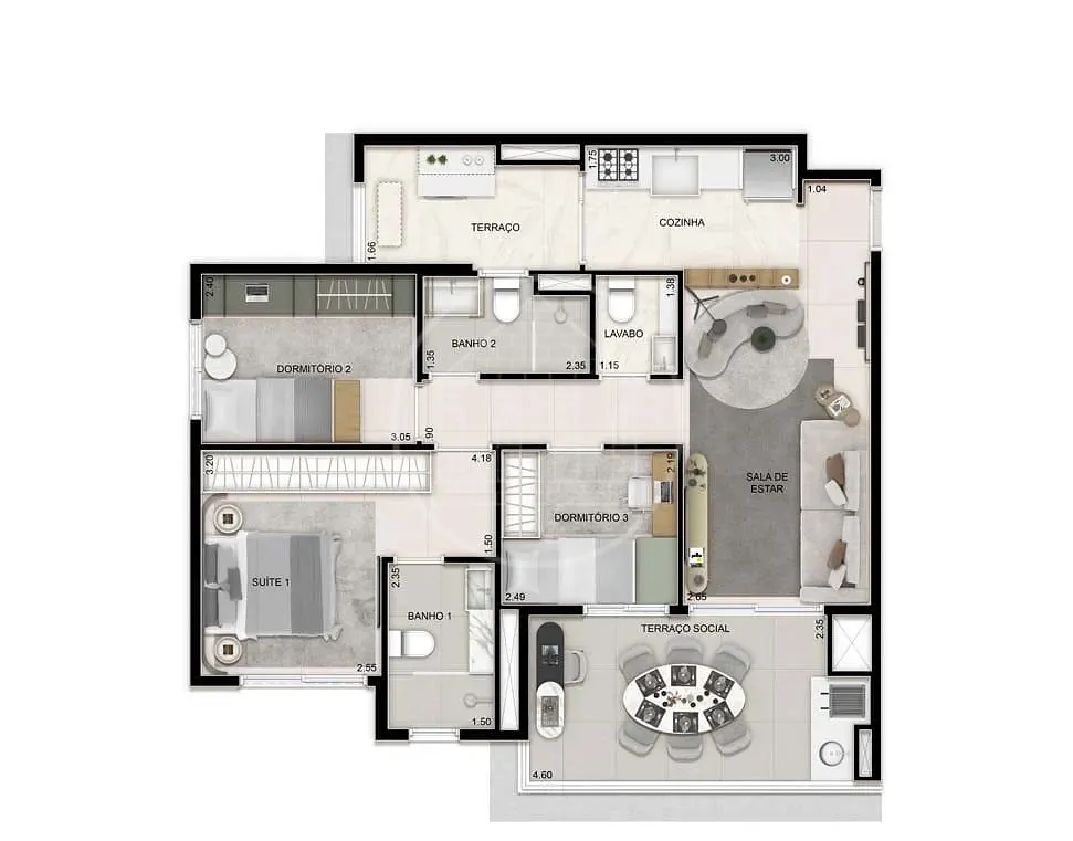 Apartamento, 3 quartos, 79 m² - Foto 7