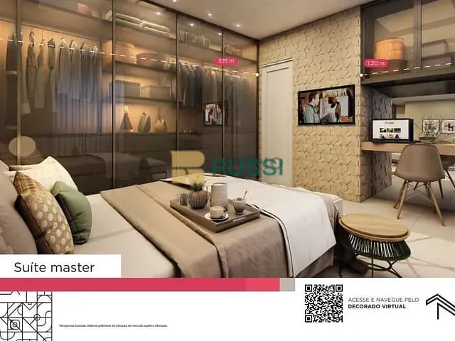 Apartamento com 77m² 3 quartos e 2 banheiros, à venda, no bairro Conjunto Residencial Trinta e Um de Março em São José dos Campos