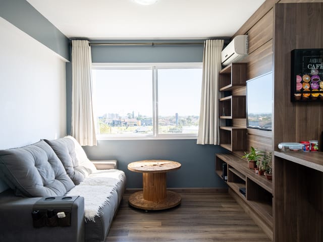 Foto do Apartamento - Apartamento mobiliado com 2 dormitórios à venda e para aluguel no bairro Areal, em Pelotas RS, pronto para morar. | UP Imóveis