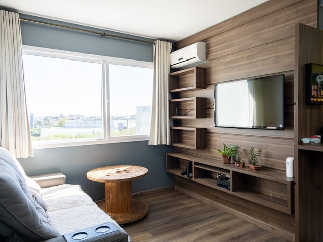 Foto do Apartamento - Apartamento mobiliado com 2 dormitórios à venda e para aluguel no bairro Areal, em Pelotas RS, pronto para morar. | UP Imóveis