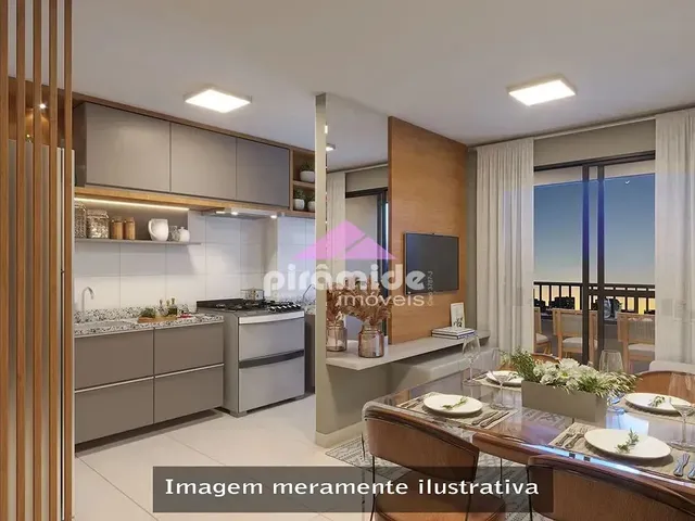 Apartamento com 57m² 2 quartos e 2 banheiros, à venda, no bairro Parque Industrial em São José Dos Campos