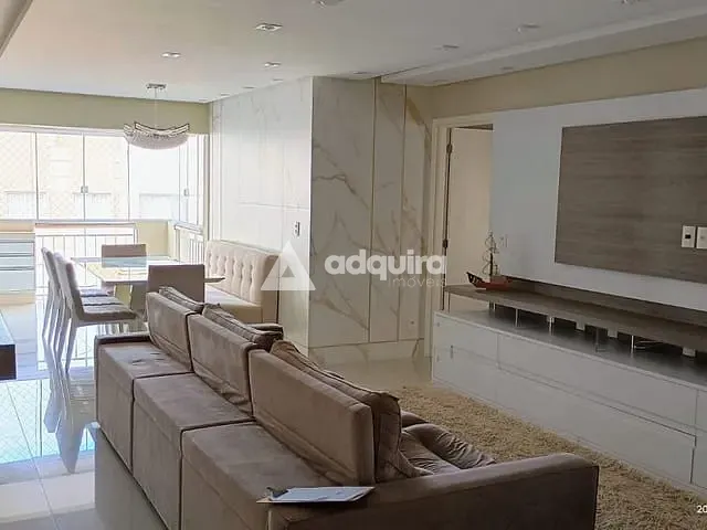 Apartamento 3 quartos e 2 banheiros, à venda, no bairro Oficinas em Ponta Grossa