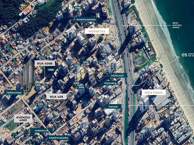 Apartamento com 82m² 2 quartos e 2 banheiros, à venda, no bairro Morretes em Itapema