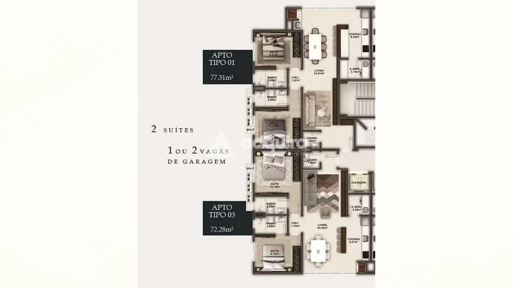 Apartamento, 2 quartos, 77 m² - Foto 13