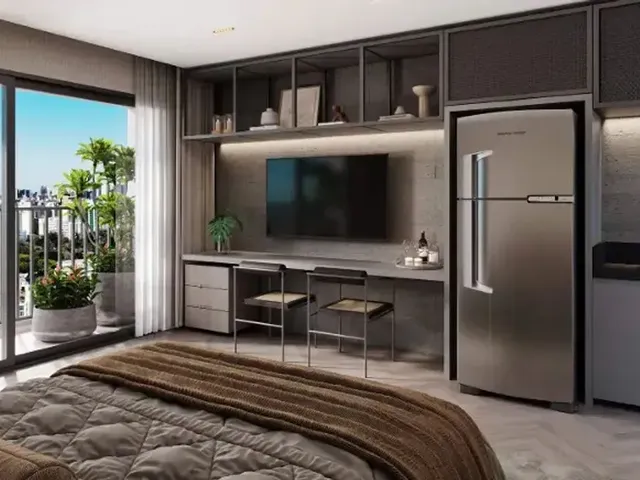Kitnet 1 quarto e 1 banheiro, à venda, no bairro Jardim Botânico em Curitiba