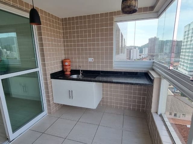 Apartamento com 70m² 2 quartos e 2 banheiros, à venda, no bairro Canto do Forte em Praia Grande