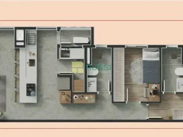 Apartamento 2 quartos e 3 banheiros, à venda, no bairro Vila Ema em São José dos Campos