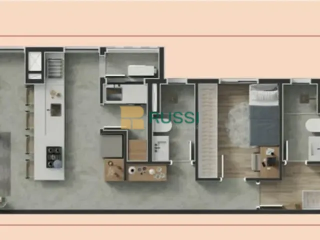Apartamento 2 quartos e 3 banheiros, à venda, no bairro Vila Ema em São José dos Campos