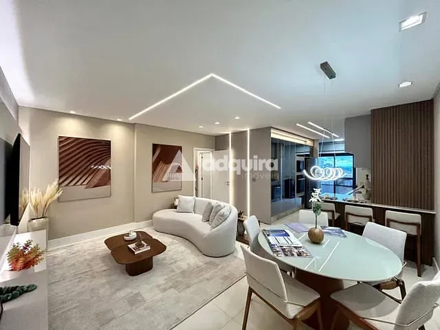 Apartamento com 130m² 2 quartos e 2 banheiros, à venda, no bairro Centro em Ponta Grossa