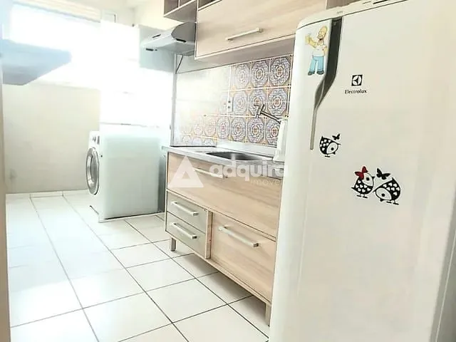Apartamento com 56m² 2 quartos e 1 banheiro, à venda, no bairro Oficinas em Ponta Grossa