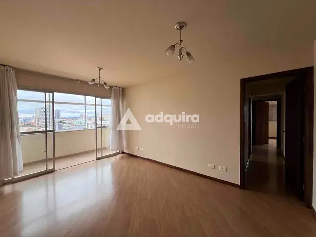 Apartamento 3 quartos e 2 banheiros, para alugar, no bairro Centro em Ponta Grossa