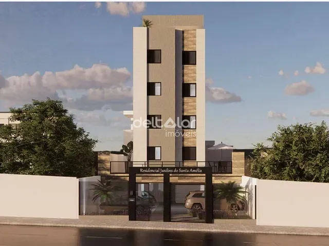 Apartamento com 43m² 2 quartos e 1 banheiro, à venda, no bairro Santa Amélia em Belo Horizonte