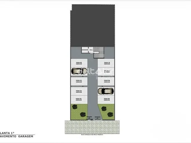 Apartamento com 43m² 2 quartos e 1 banheiro, à venda, no bairro Santa Amélia em Belo Horizonte