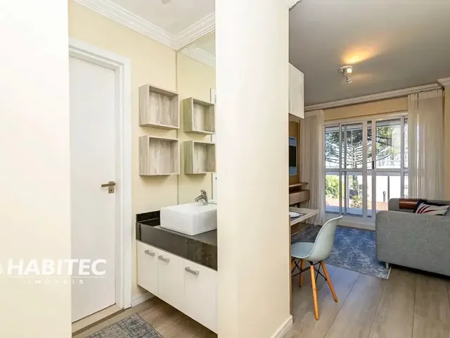 Apartamento 1 quarto e 1 banheiro, para alugar, no bairro Juvevê em Curitiba