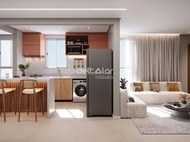 Apartamento com 48m² 2 quartos e 1 banheiro, à venda, no bairro Planalto em Belo Horizonte