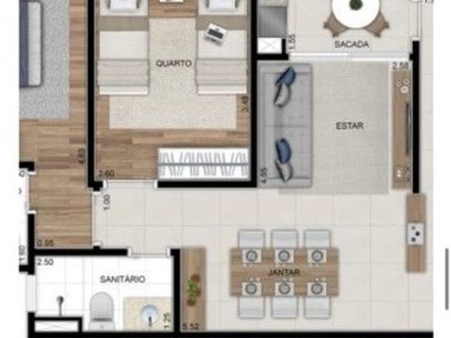 Foto do Apartamento - Apartamento com 2 dormitórios à venda, 62 m² por R$ 335.000,00 - Parque Industrial - São José dos Campos/SP | RUSSI IMÓVEIS