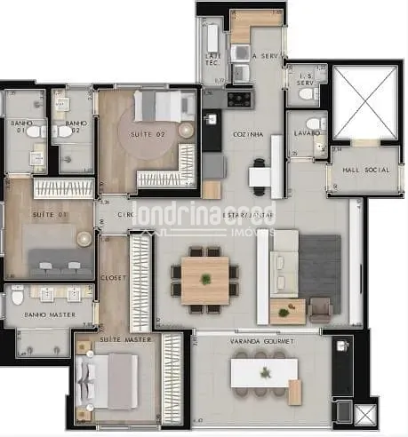 Apartamento, 3 quartos, 127 m² - Foto 7
