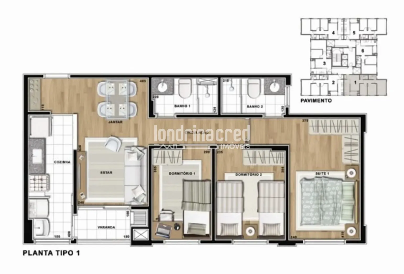Apartamento, 3 quartos, 64 m² - Foto 42