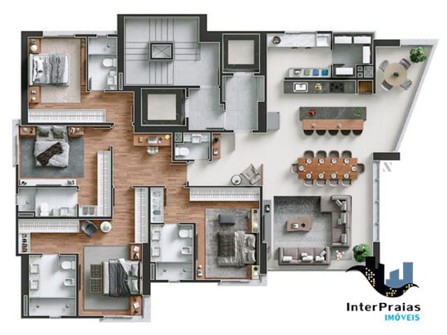 Apartamento à venda, no bairro Centro em Balneário Camboriú