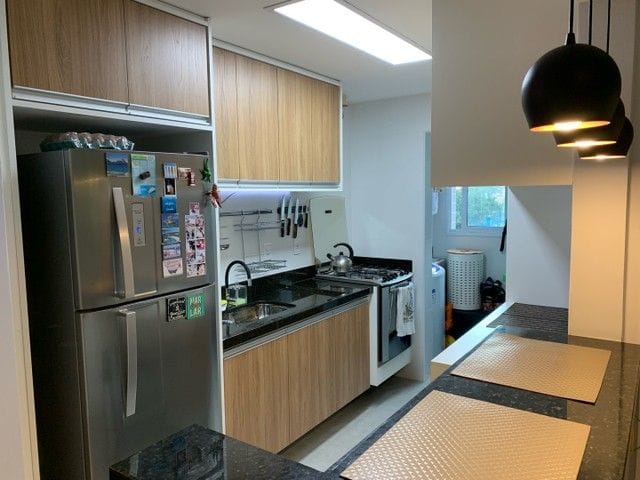 Apartamento com 42m² 1 quarto e 2 banheiros, à venda, no bairro Marapé em Santos