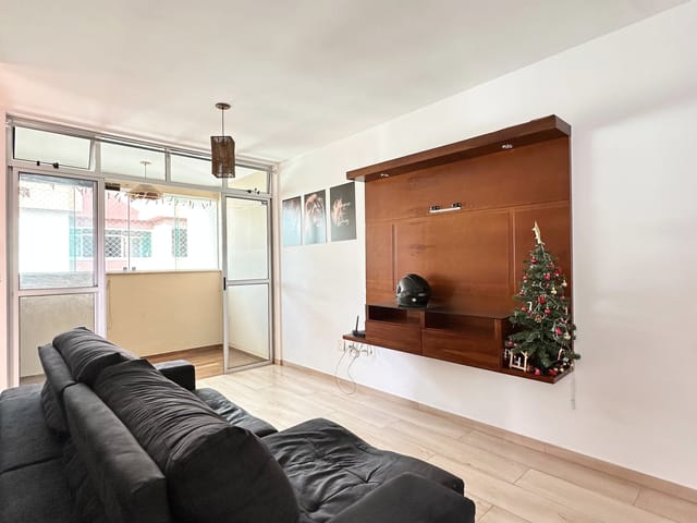 Foto do Apartamento - Apartamento mobiliado para locação com 2 quartos, armários planejados e uma vaga, Santa Branca, Belo Horizonte, MG | Deltalar Imóveis