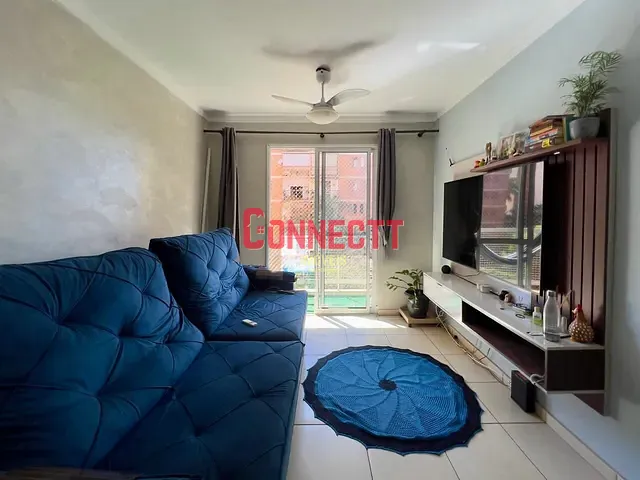 Apartamento 3 quartos e 1 banheiro, à venda, no bairro Parque Industrial Lagoinha em Ribeirão Preto